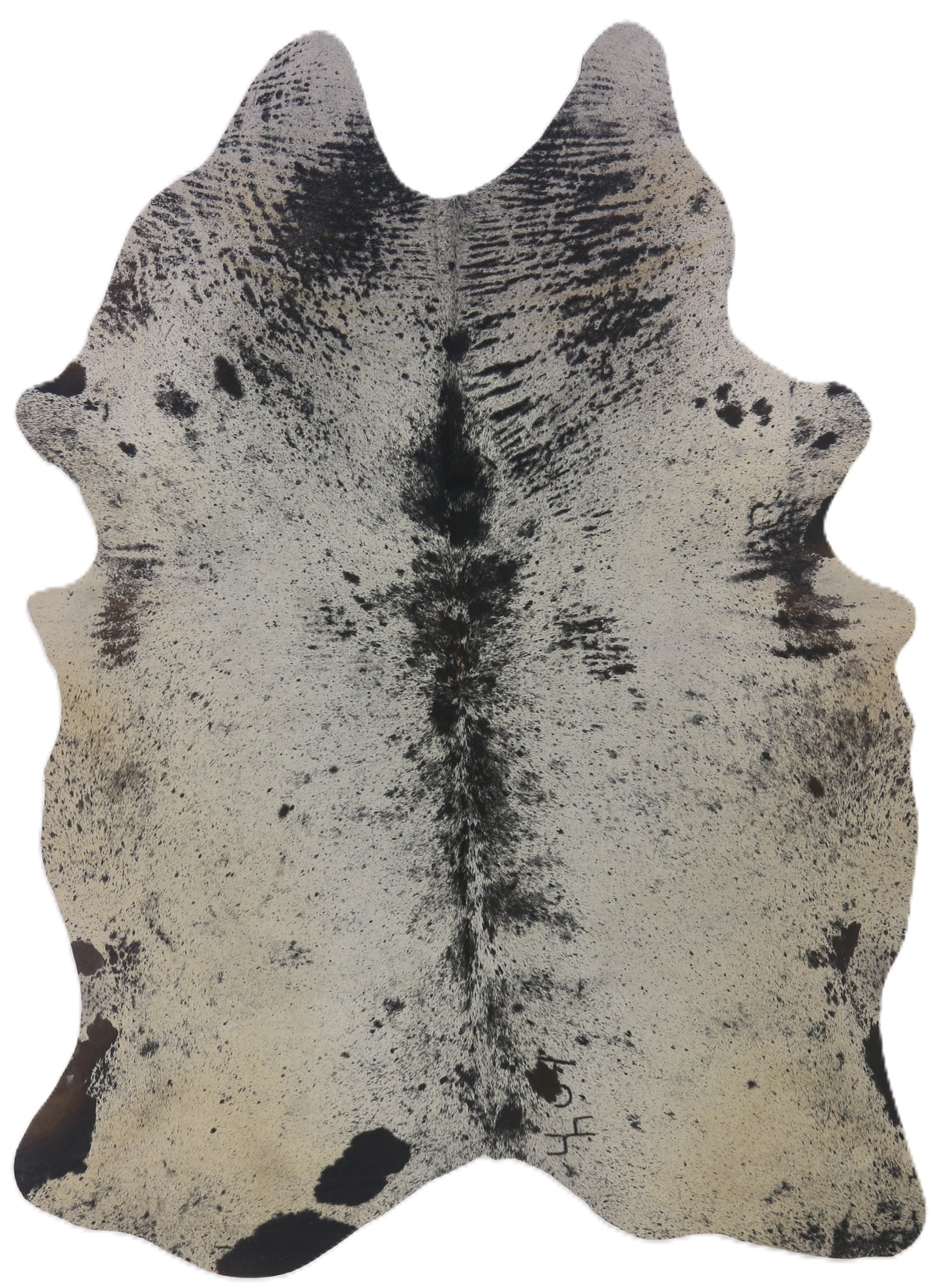 Premium Natural Brazilian Cowhide Black Salt & Pepper XL 4–4.4 m²