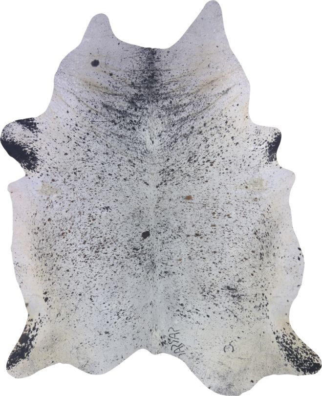 Premium Natural Brazilian Cowhide Brown & White Speckled XL 4–4.4 m²