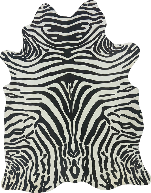 Natural Premium Brazilian Cowhide Printed Zebra, Large (2 Patterns)
