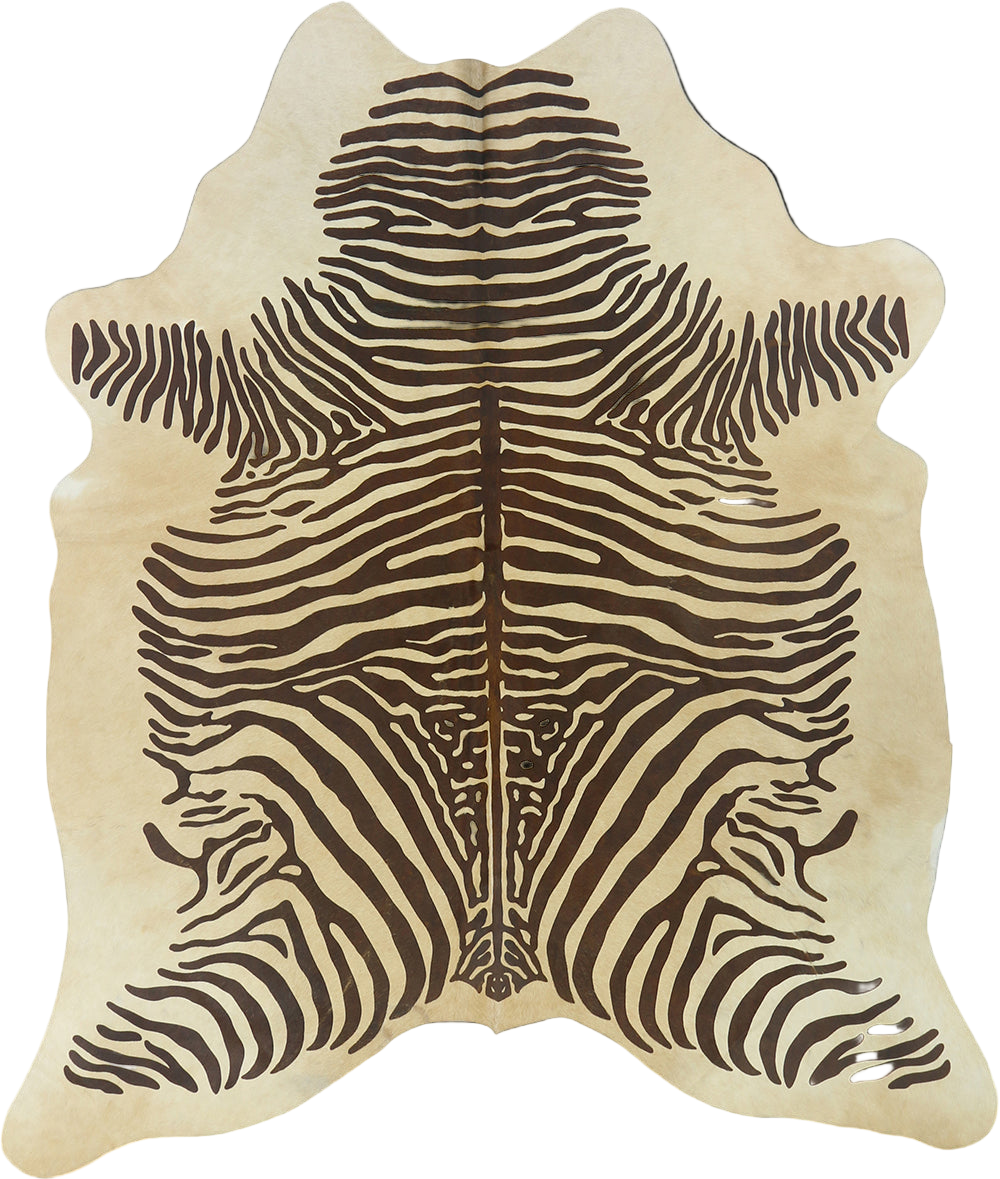 Natural Premium Brazilian Cowhide Printed Zebra, Large (2 Patterns)
