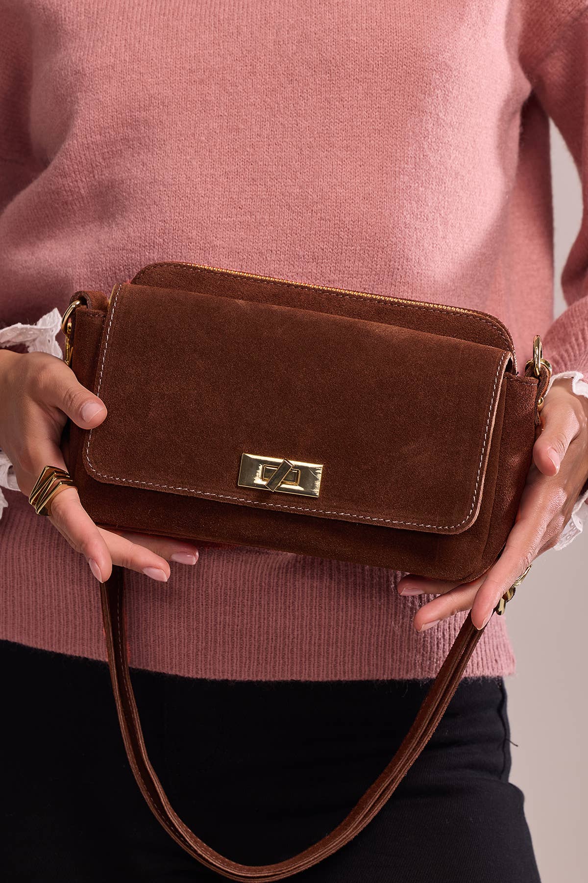 Iliane Suede Bag