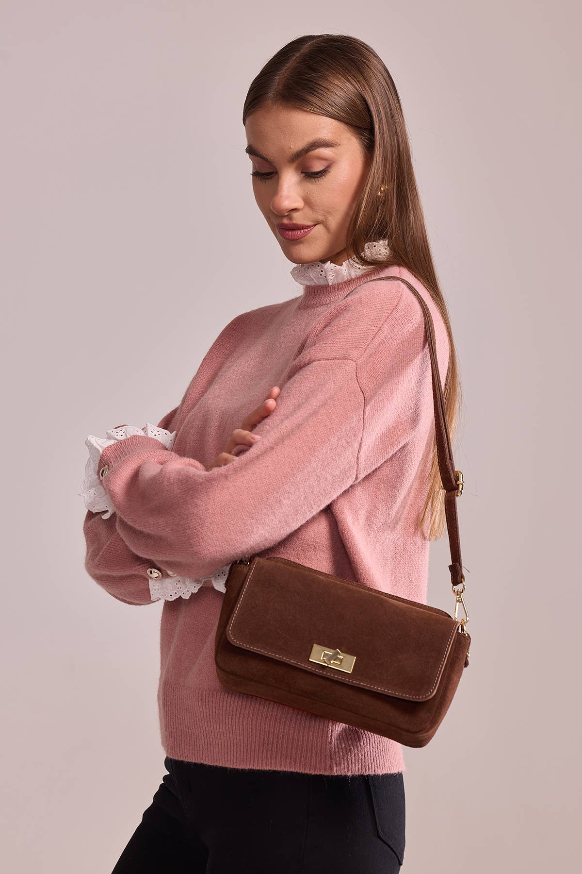 Iliane Suede Bag