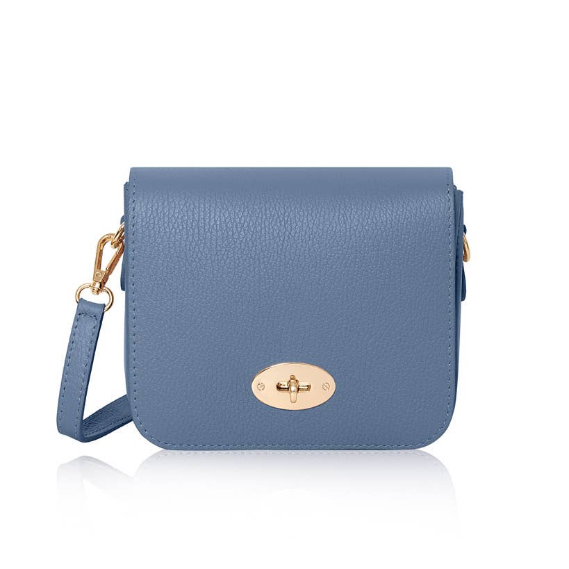 Chiara Genuine Leather Crossbody Bag with Metal Clasp by Clemés