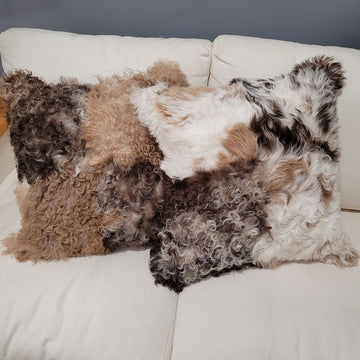 Natural Sheepskin Cushion 45 x 45 cm, Tigrado