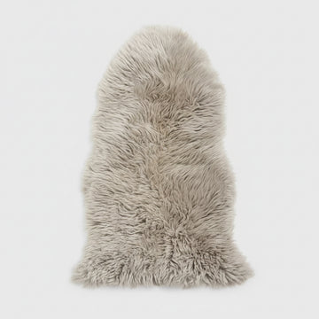 Single X-Large Premium Sheepskin Rug & Throw (W65 x L100 cm), Oyster (Cloud Dancer)