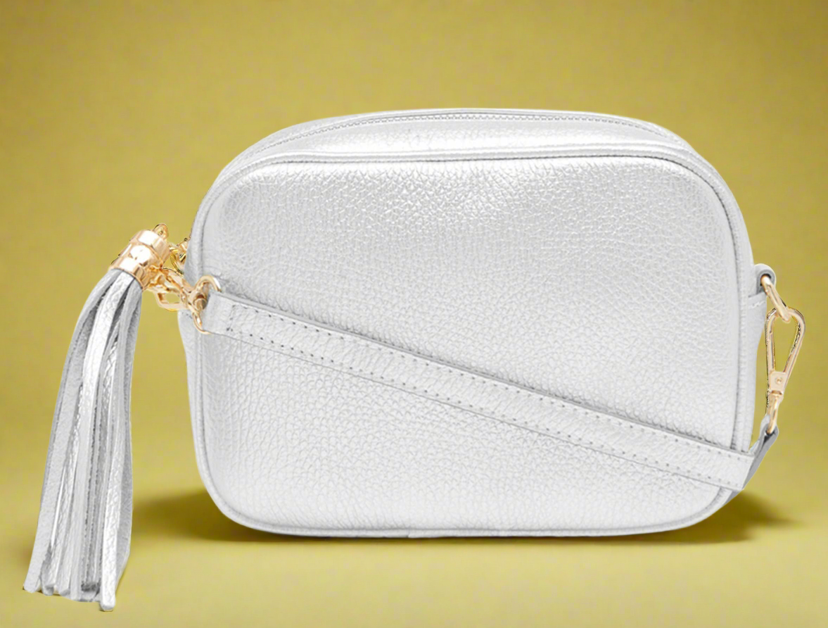 Éloise Genuine Leather Tassel Camera Bag by Clemés