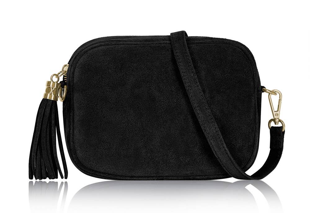 Éloise Real Suede Tassel Camera Bag by Clemés