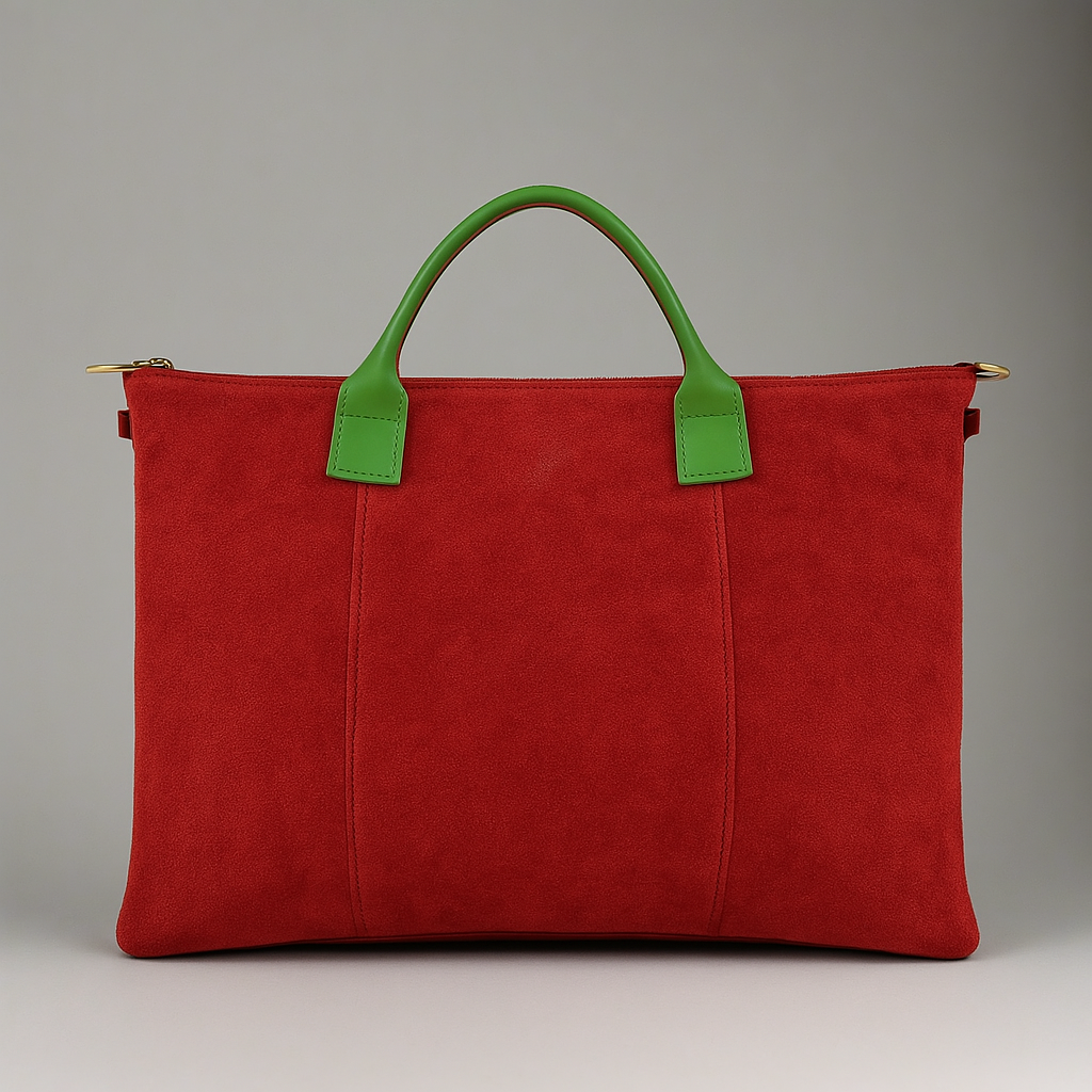 Milano Suede Leather Shoulder Bag & Handbag by Clemés (10 Colours)