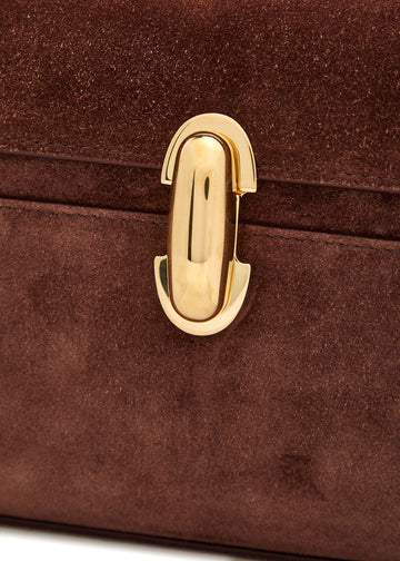 Aurélie Suede Leather Baguette Bag by Clemés