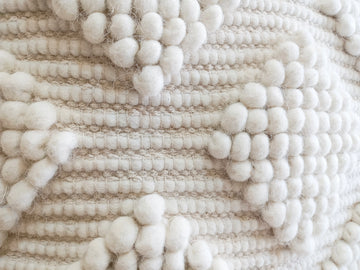 Diamond Natural Wool Cushion 50 x 50 cm