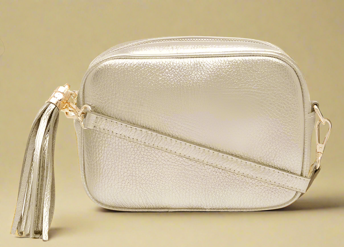 Éloise Genuine Leather Tassel Camera Bag by Clemés