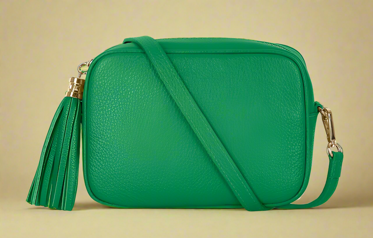 Éloise Genuine Leather Tassel Camera Bag by Clemés