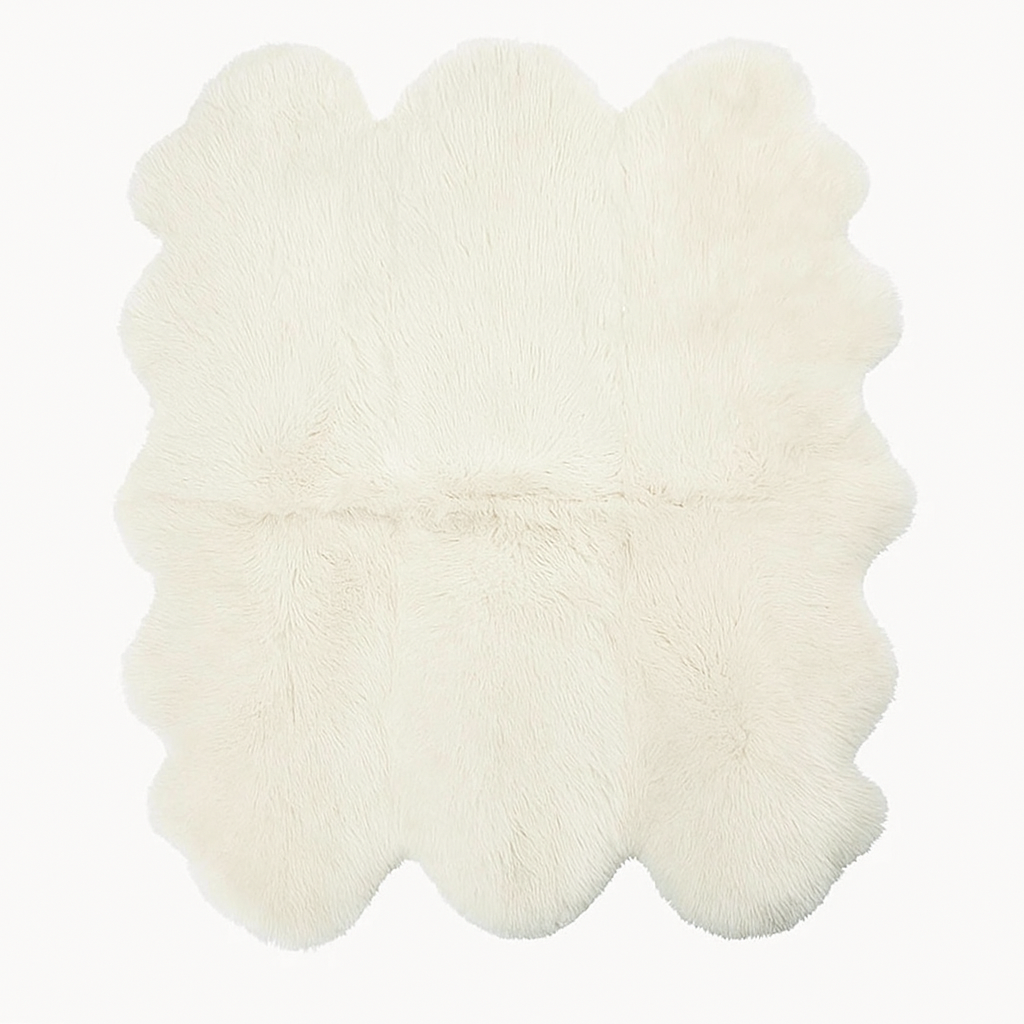 Natural Premium New Zealand Sheepskin Rug & Throw, Sexto, W180 x L180 cm (5 Colours)