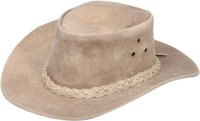 Genuine Outback Leather and Suede Hats