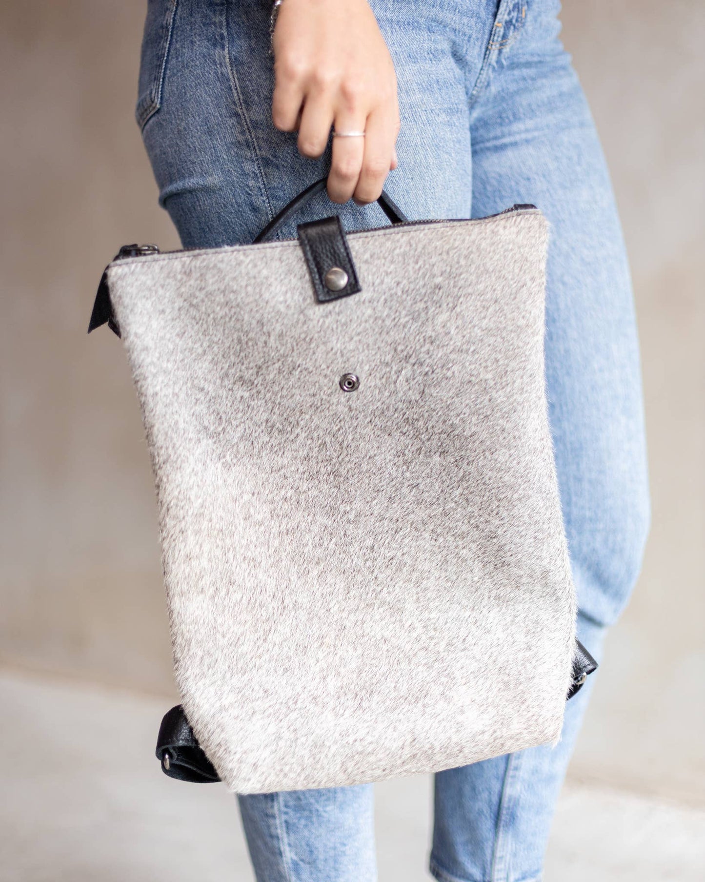 Sandra Cowhide & Leather Backpack by Clemés