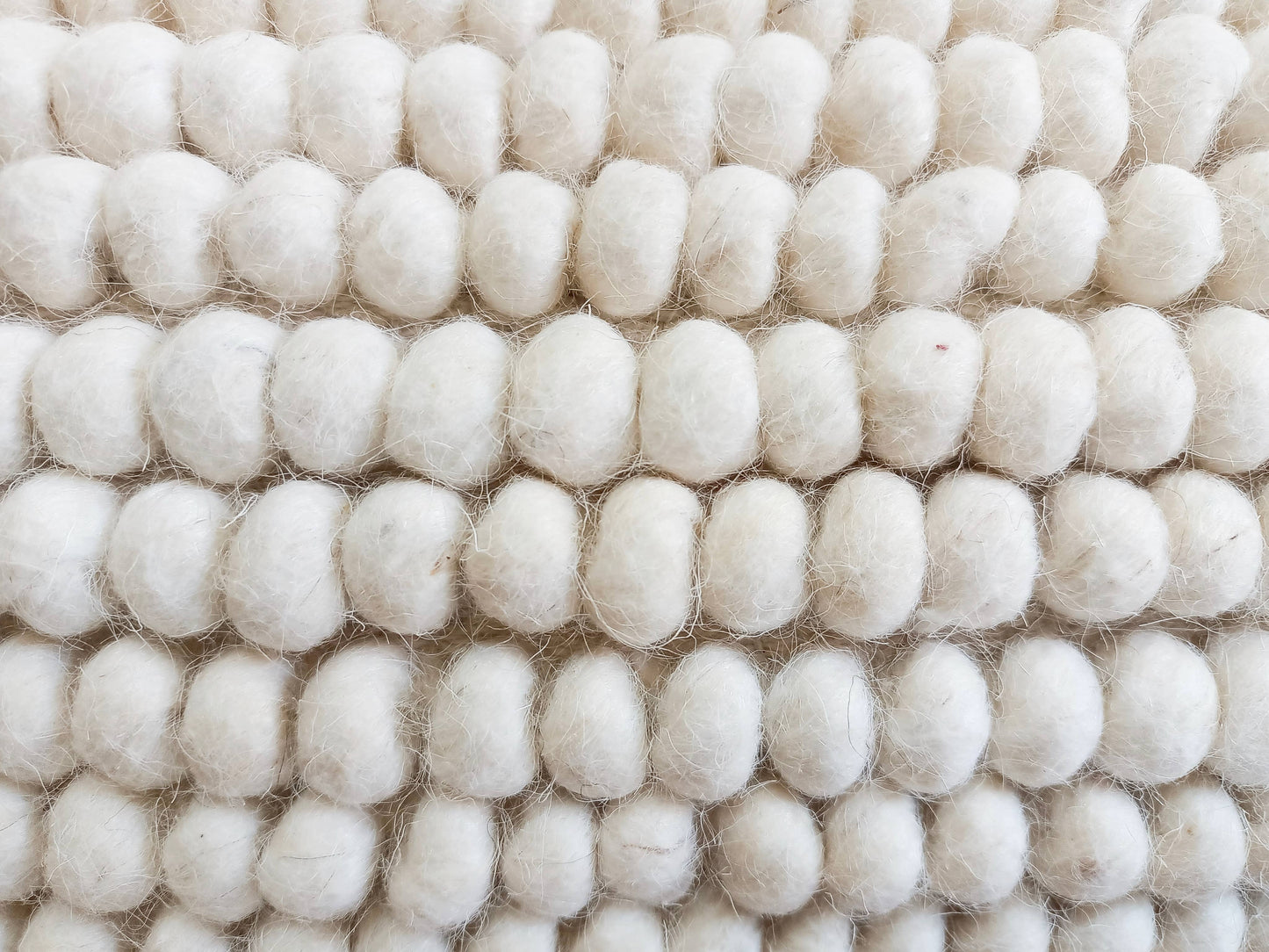 Natural Wool Lumbar Rectangular Cushion 30 x 50 cm