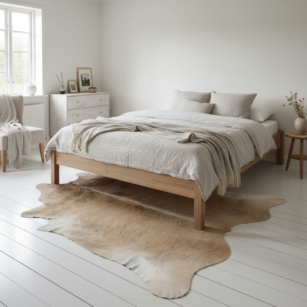 Natural Brazilian Cowhide 227 x 236 cm