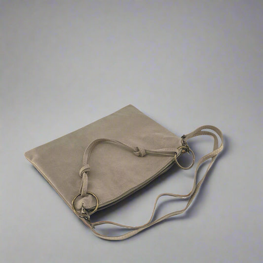 Gilda Suede Leather Shoulder Hand Bag by Clemés