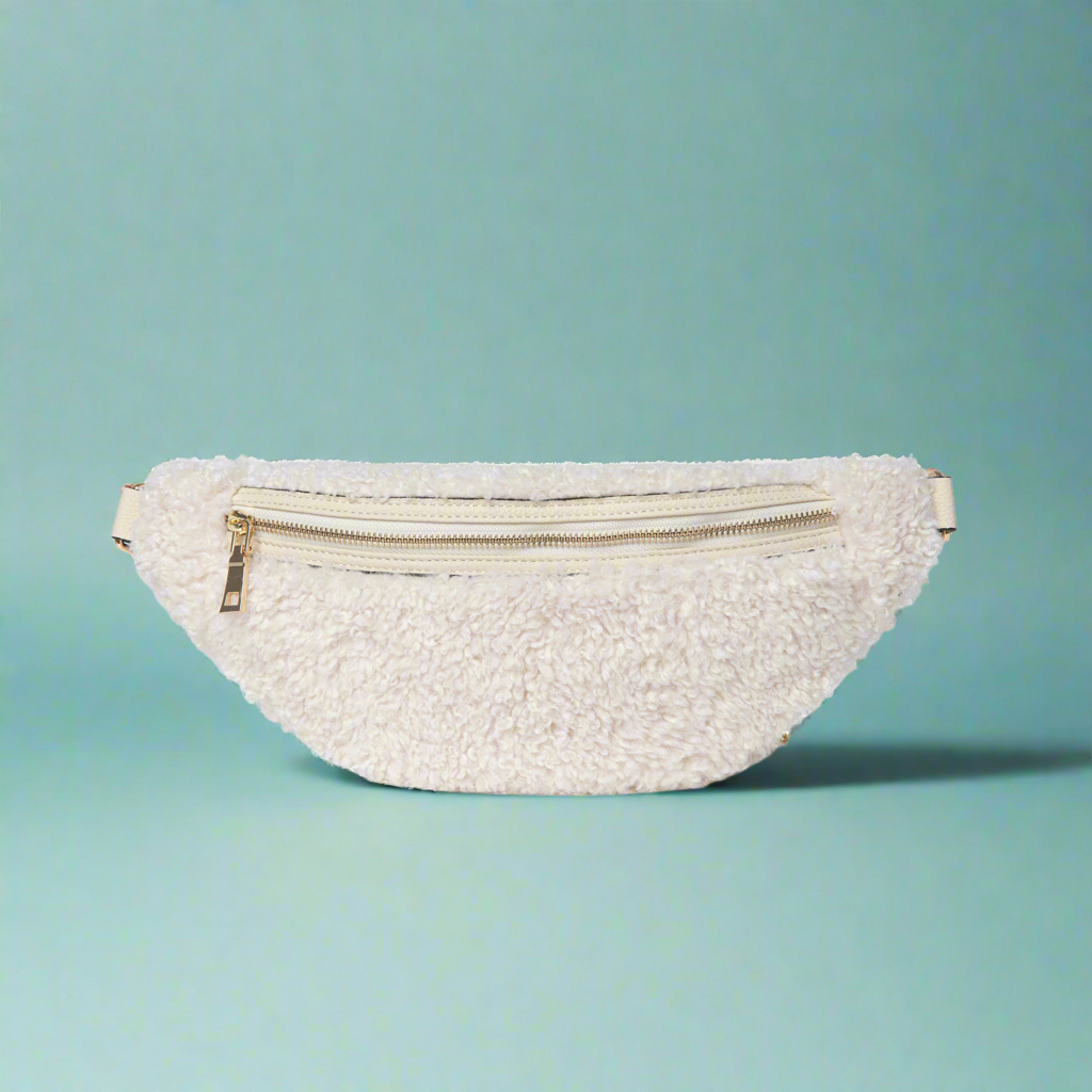 Nevina Shearling & Leather Bum Bag by Clemés