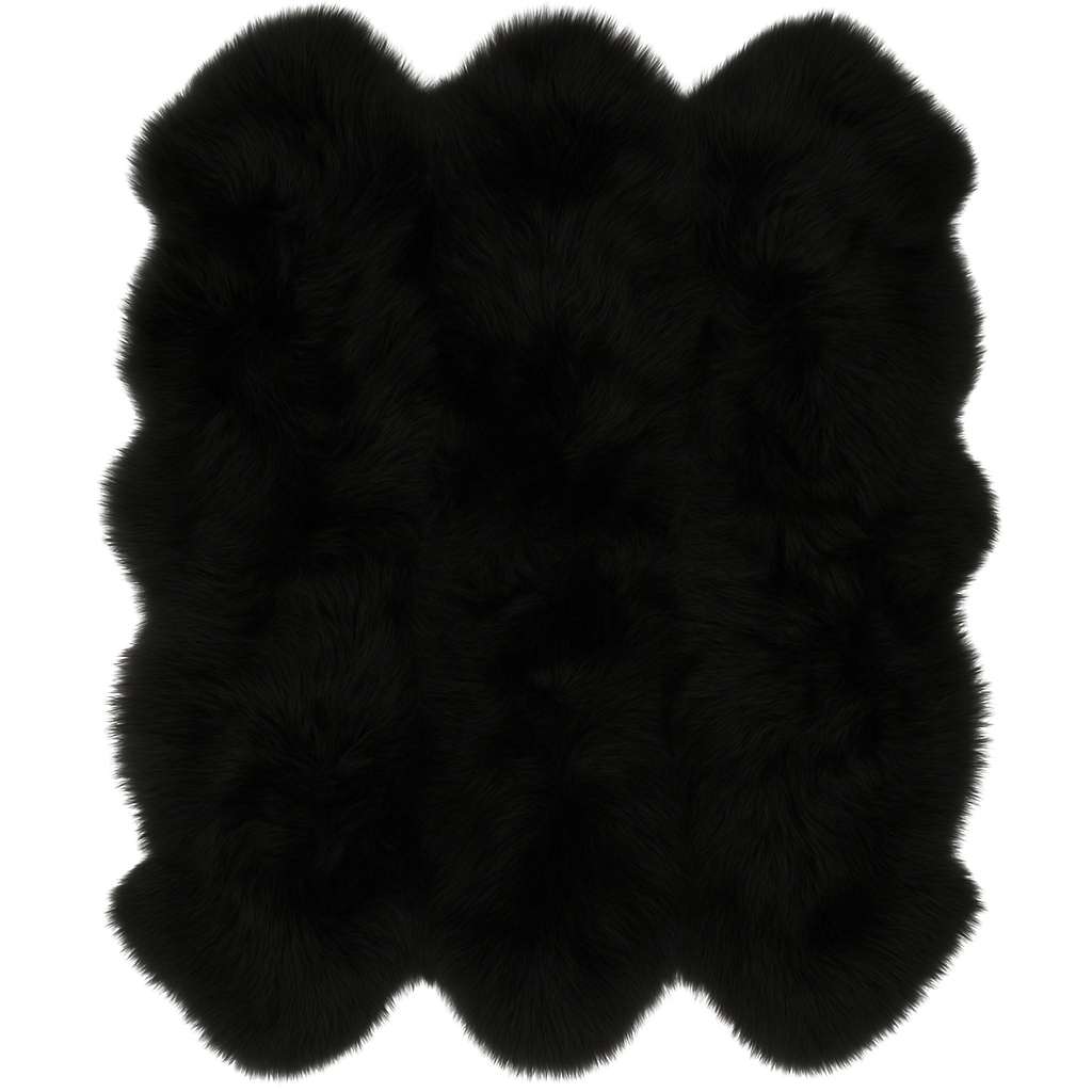 Natural Premium New Zealand Sheepskin Rug & Throw, Sexto, W180 x L180 cm, Ivory
