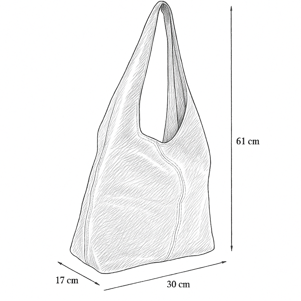 Silvia Metallic Suede Slouch Bag by Clemés, Navy Blue