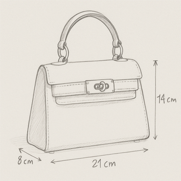 The Mini Kelly-Inspired Epsom Leather Handbag by Clemés