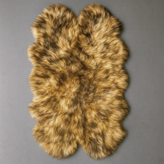 Natural Premium New Zealand Sheepskin Rug & Throw, Quad, W105 x L180 cm, Light Red Fox