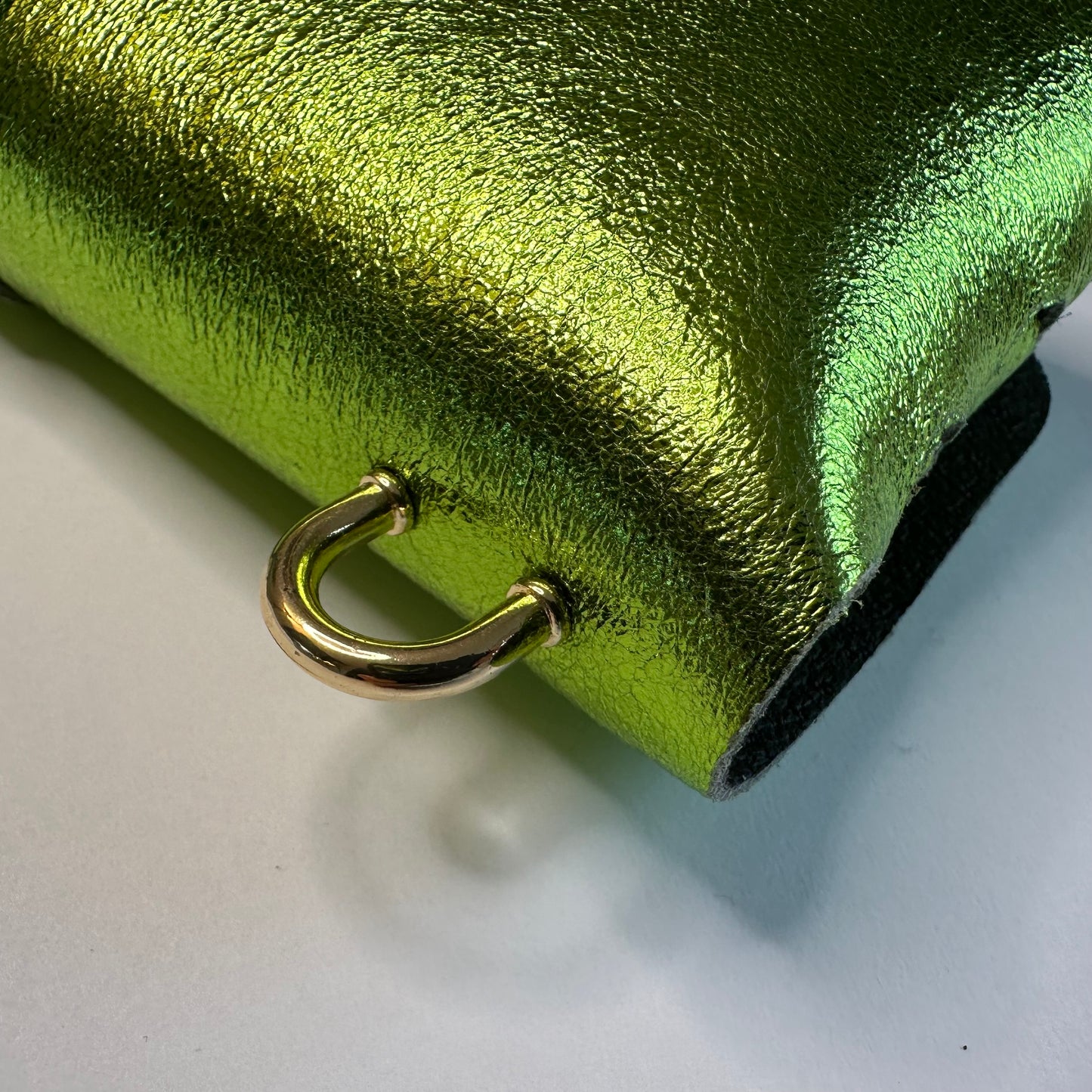 Anima Suede Leather Metallic Clutch Shoulder Bag by Clemés (7 Colours)