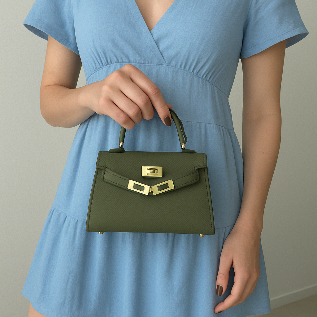 The Mini Kelly Leather Handbag Reimagined by Clemés (14 Colours)