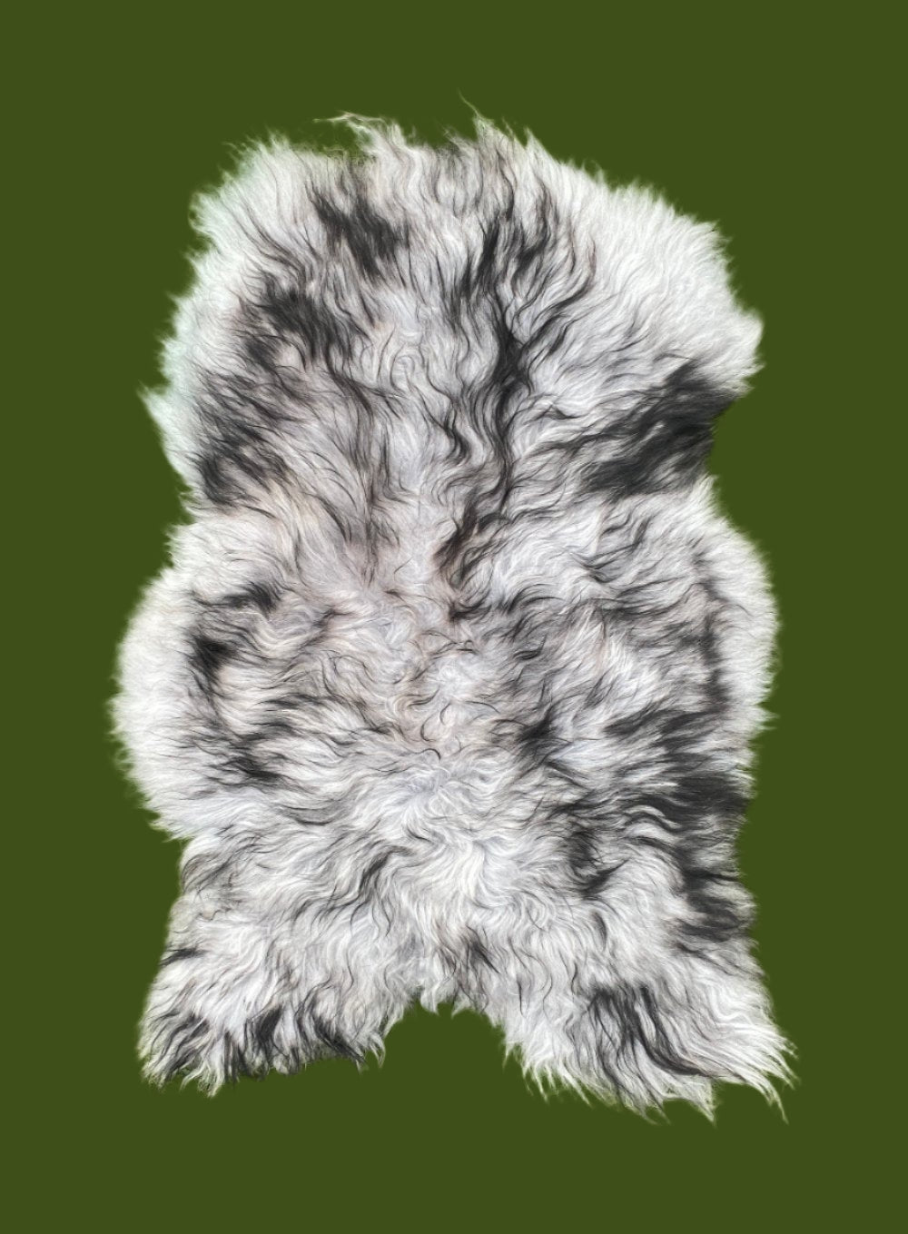 Premium Natural Icelandic Long Wool Sheepskin Rug, X-Large