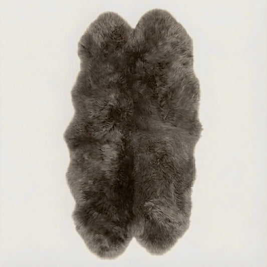 Natural Premium New Zealand Sheepskin Rug & Throw, Quad, W105 x L180 cm (Vole)