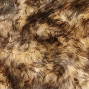 Quad New Zealand Sheepskin Rug & Throw, 4-Pelt, Large, L180 x W105 cm, Light Red Fox