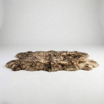 Quad New Zealand Sheepskin Rug & Throw, 4-Pelt, Large, L180 x W105 cm, Light Red Fox