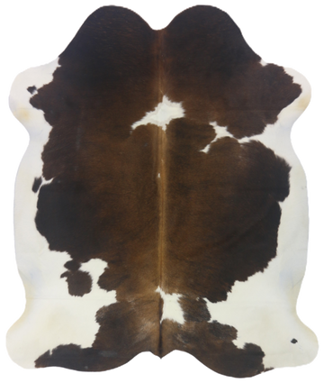 Premium Natural Brazilian Cowhide Tri Colour Large 3.5–3.9 m²