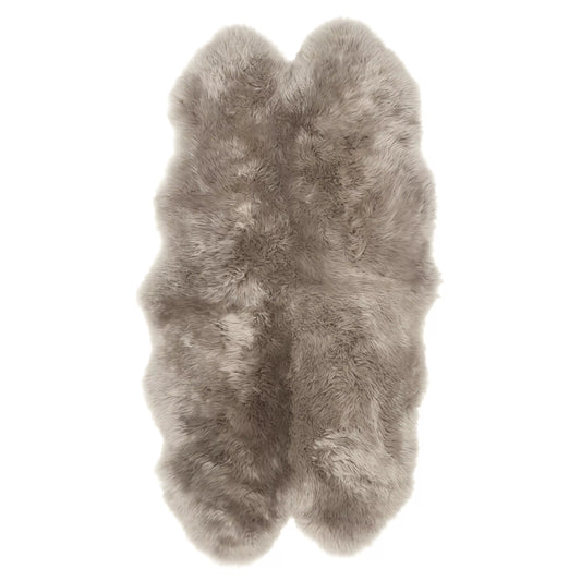 Natural Premium New Zealand Sheepskin Rug & Throw, Quad, W105 x L180 cm, Taupe