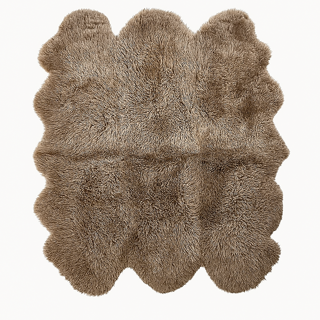 Natural Premium New Zealand Sheepskin Rug & Throw, Sexto, W180 x L180 cm (5 Colours)
