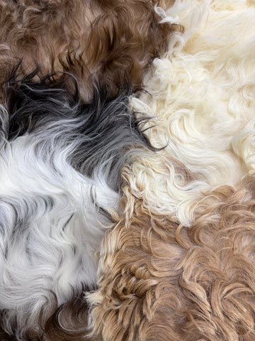 Natural Tigrado Sheepskin Rectangular Rug, X-Large, W120 x L180 cm