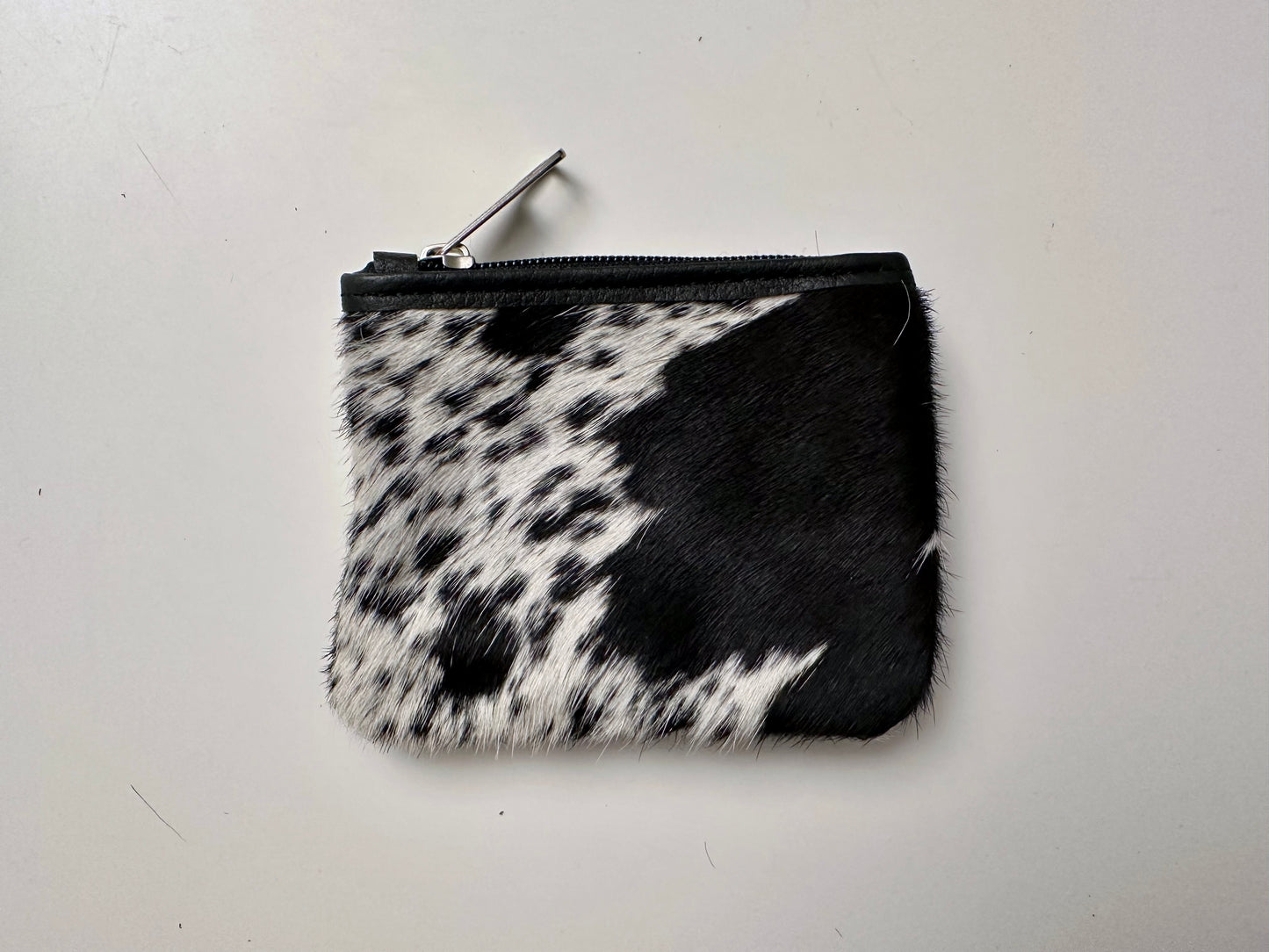 Natural Cowhide Double-Sided Purse, Small