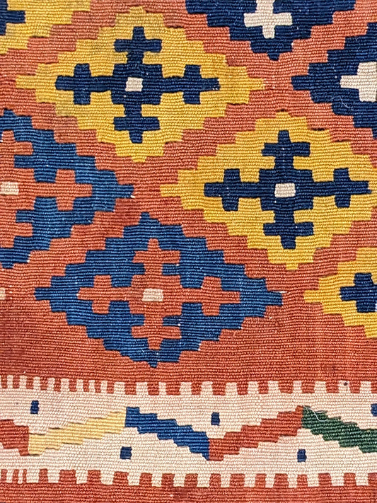 Turkish Kilim Vintage Cushion Cover - 42 x 40 cm