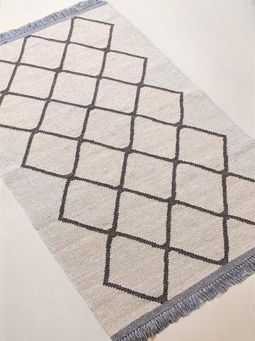 Interlace Flatweave Rug - Size: 159 x 98 cm