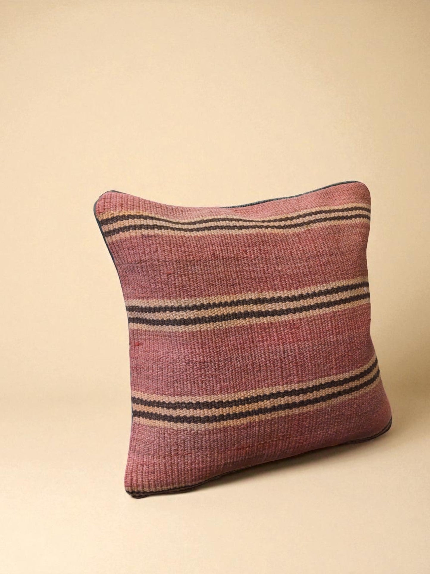 Turkish Kilim Vintage Cushion Cover - 40 x 40 cm