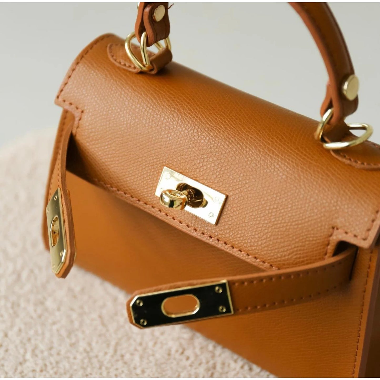 The Mini Kelly Leather Handbag Reimagined by Clemés (14 Colours)