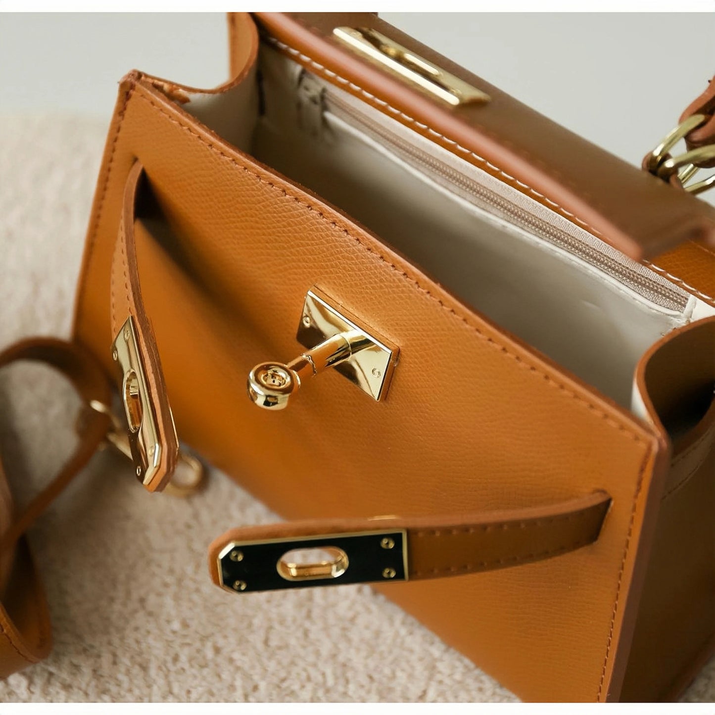 The Mini Kelly Leather Handbag Reimagined by Clemés (14 Colours)