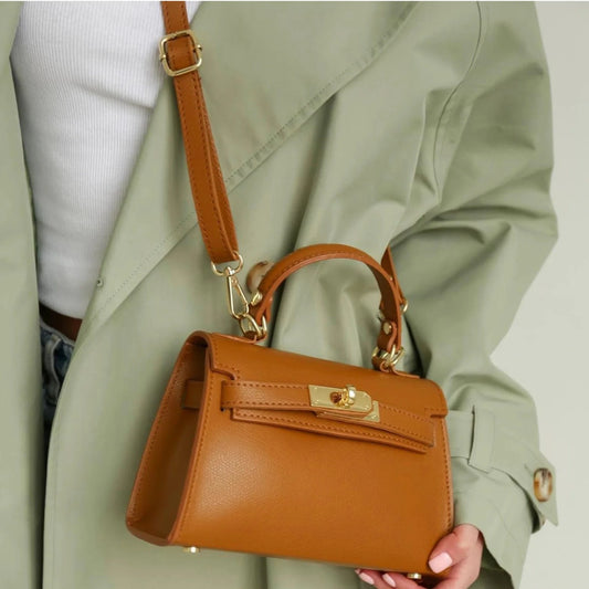The Mini Kelly Leather Handbag Reimagined by Clemés (14 Colours)