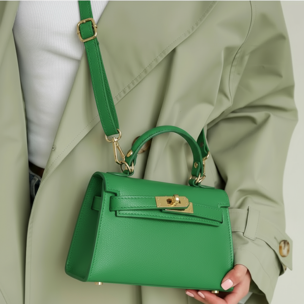 The Mini Kelly Leather Handbag Reimagined by Clemés (14 Colours)