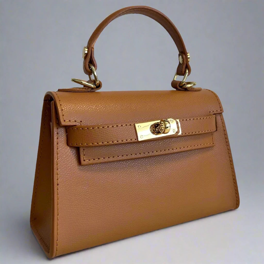 The Mini Kelly Leather Handbag Reimagined by Clemés (14 Colours)