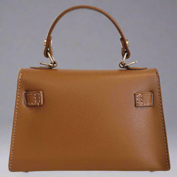 The Mini Kelly-Inspired Epsom Leather Handbag by Clemés