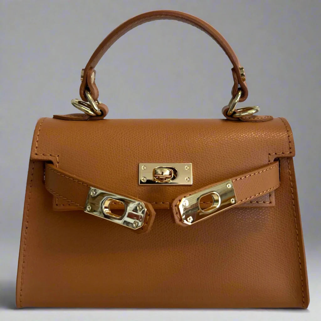 The Mini Kelly Leather Handbag Reimagined by Clemés (14 Colours)