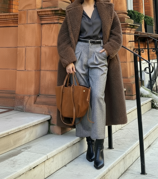 Liviana Suede & Leather Tote Bag by Clemés