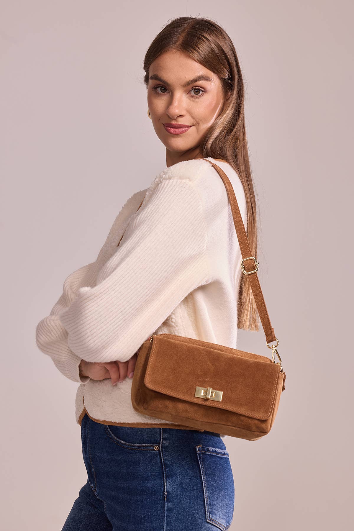 Iliane Suede Bag